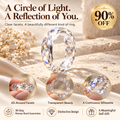 Clear Faceted Eternity Ring | All-Around Sparkle & Minimalist Elegance — A Circle of Light, A Reflection of You Last Day Sale-90% OFF🔥