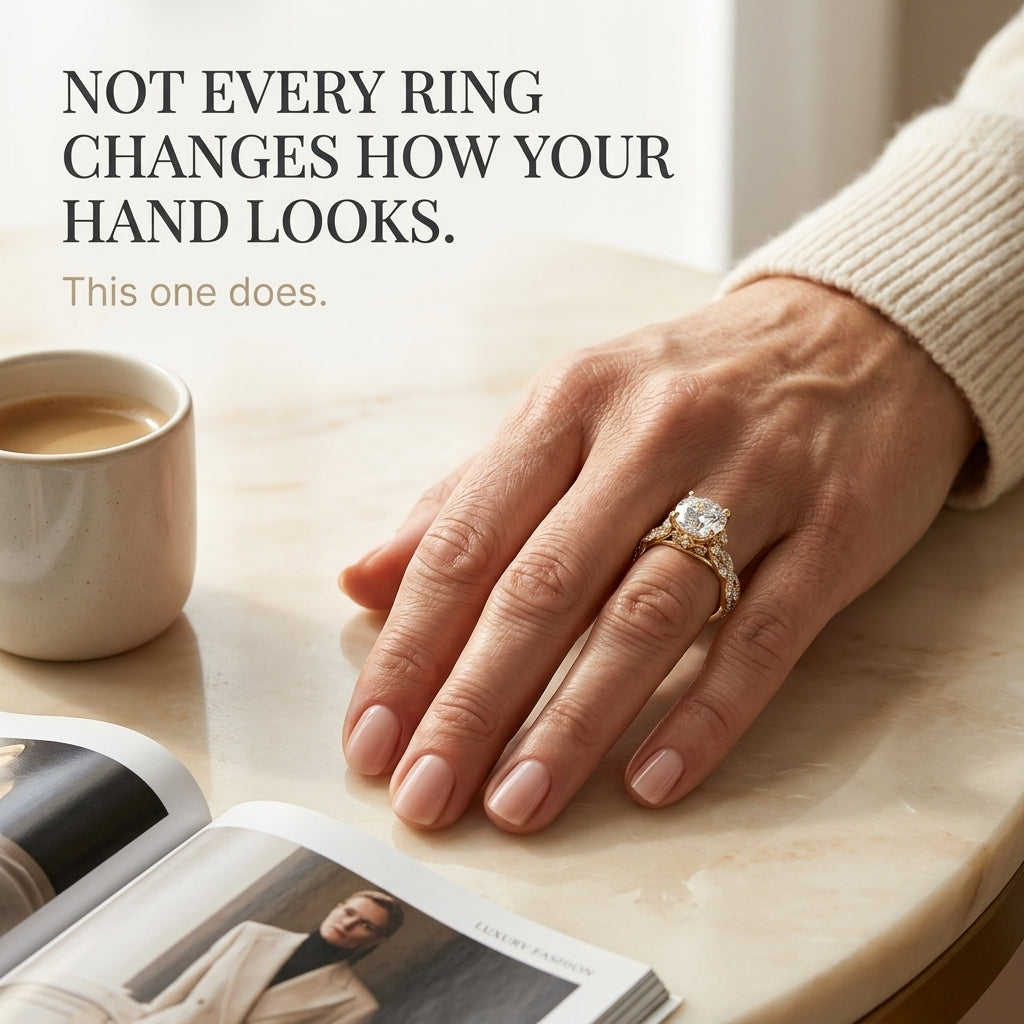 🔥90% OFF Last Day Sale 3.59ct Round Center Stone Adorned Ring – Instant On-Hand Elegance, Light-Catching Sparkle
