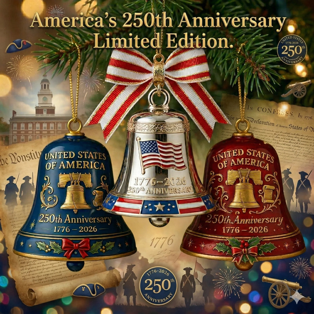 🔥Limited Edition: United States 250th Anniversary Commemorative Bell Ornament (1776-2026)