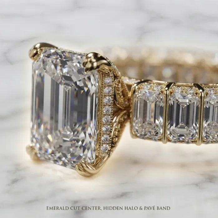 Emerald Cut Ring in 14K Gold: The Timeless Mark of Quiet Luxury--Last Day Sale-90% OFF🔥
