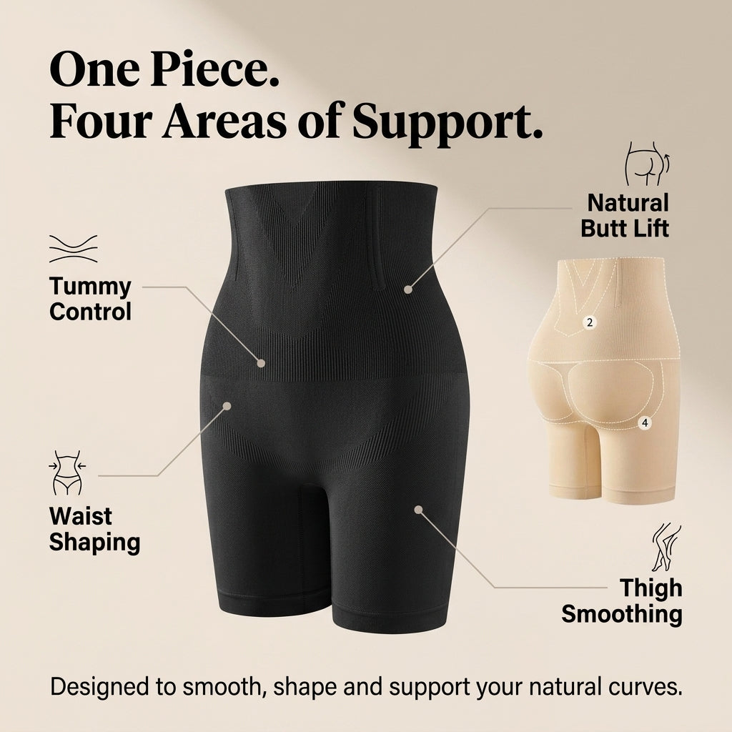 🔥50% OFF Last Day Sale High-Waist Shapewear – Instant Tummy Control & Butt Lifting for Smooth, Sculpted Curves