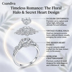 🔥90% OFF Last Day Sale |Timeless Brilliant Moissanite Ring - Passes Diamond Test - Secret Heart Detail - Hypoallergenic