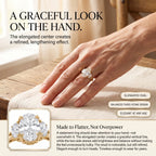 🔥 LAST DAY — 90% OFF 🔥 Quiet Luxury Vintage Three-Stone Moissanite Ring Set with Luxury Heart Gift Box