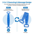 2-in-1 Extra-Long Silicone Back Scrubber & Massager – Easy Reach, Gentle Exfoliation & Quick-Dry Clean– Last Day 50% OFF 🔥
