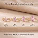 🔥90% OFF Last Day Sale Pink Vintage Marquise Statement Ring – Timeless Elegance for Every Occasion