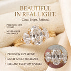 🔥 LAST DAY — 90% OFF 🔥 Quiet Luxury Vintage Three-Stone Moissanite Ring Set with Luxury Heart Gift Box