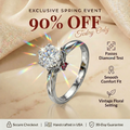 🔥90% OFF Last Day Sale |The "Timeless Blossom" Handcrafted Moissanite Ring - Comfort Fit
