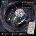 🔥90% OFF Last Day Sale |Heirloom Floral Moissanite Ring - Anti-Spin Comfort Fit for All Knuckles