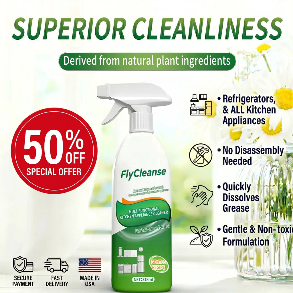 🔥50% OFF Last Day Sale | Premium All-in-One Appliance Cleaner | No-Scrub Grease Remover | Gentle Natural Formula