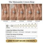 🔥90% OFF Last Day Sale Brilliant Moissanite Halo Ring: Certified Authentic & Everyday Comfort Fit