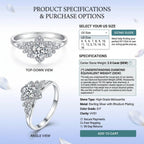🔥90% OFF Last Day Sale |Timeless Brilliant Moissanite Ring - Passes Diamond Test - Secret Heart Detail - Hypoallergenic