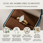 🔥90% OFF Last Day Sale |Vintage Marquise Moissanite Solitaire Ring | Finger-Elongating Cut, 100% Hypoallergenic & GRA Certified