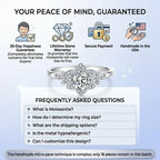 🔥90% OFF Last Day Sale |Timeless Brilliant Moissanite Ring - Passes Diamond Test - Secret Heart Detail - Hypoallergenic