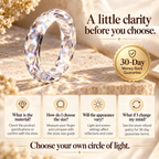 Clear Faceted Eternity Ring | All-Around Sparkle & Minimalist Elegance — A Circle of Light, A Reflection of You Last Day Sale-90% OFF🔥