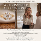 🔥 LAST DAY — 90% OFF 🔥 Quiet Luxury Vintage Three-Stone Moissanite Ring Set with Luxury Heart Gift Box