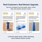 2-in-1 Extra-Long Silicone Back Scrubber & Massager – Easy Reach, Gentle Exfoliation & Quick-Dry Clean– Last Day 50% OFF 🔥