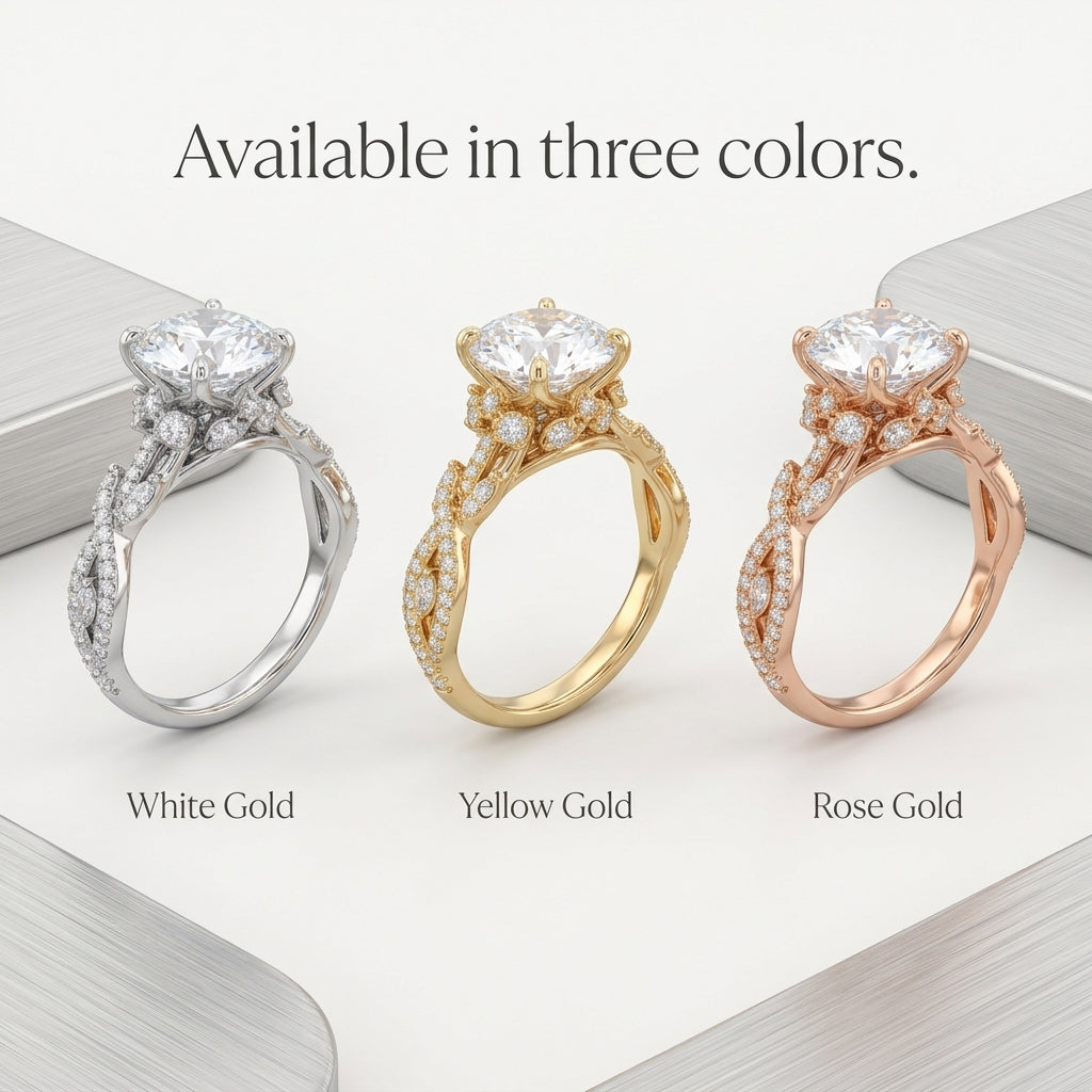 🔥90% OFF Last Day Sale 3.59ct Round Center Stone Adorned Ring – Instant On-Hand Elegance, Light-Catching Sparkle