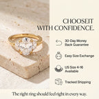 🔥 LAST DAY — 90% OFF 🔥 Quiet Luxury Vintage Three-Stone Moissanite Ring Set with Luxury Heart Gift Box