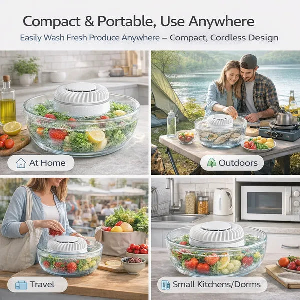 🔥50% OFF Last Day Sale Fruit & Vegetable Washer – Removes Pesticides & Bacteria, No Chemicals Needed
