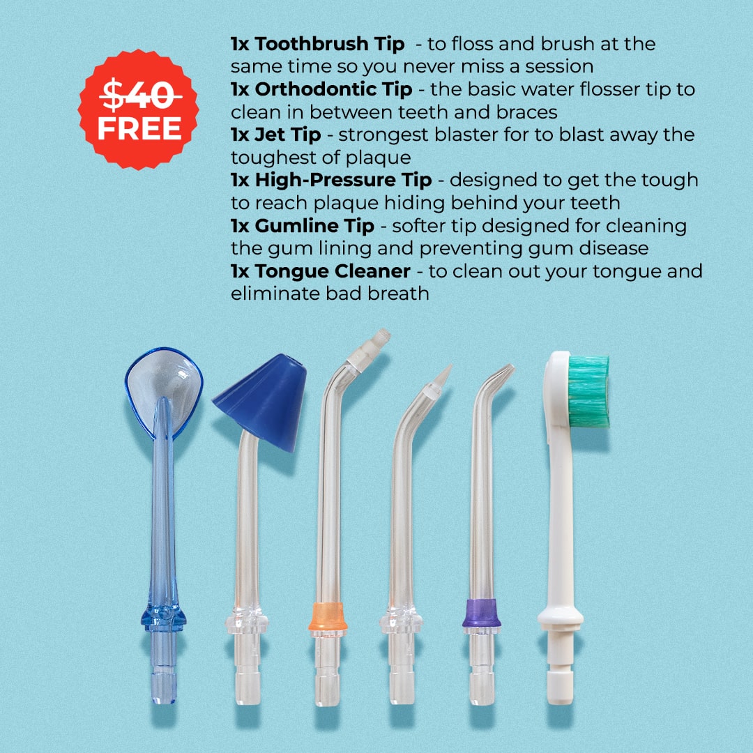 PUURSMILE WATER FLOSSER - 50% OFF MOTHER'S DAY SALE + 6 FREE GIFTS (WORTH $250)
