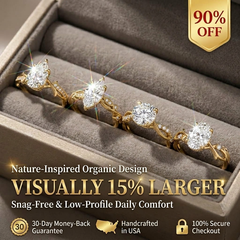 The Daisy | Round Brilliant Diamond Engagement Ring with Hidden Halo (14K Yellow Gold)