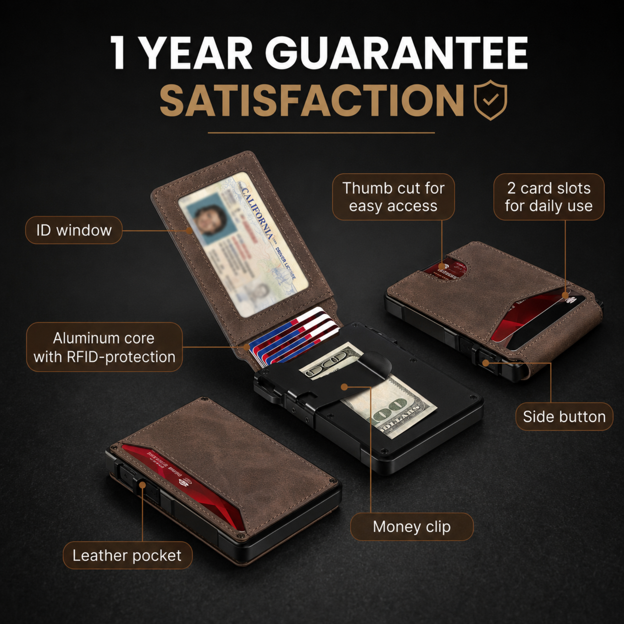 🔥50% OFF Last Day Sale Adersene MagVault Minimalist Wallet - Maximum Capacity. Minimal Footprint.