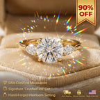 🔥90% OFF Last Day Sale |Flawless Moissanite Ring - Signature 3-Stone | Hypoallergenic | Everyday Luxury