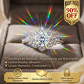🔥90% OFF Last Day Sale |Timeless Brilliant Moissanite Ring - Passes Diamond Test - Secret Heart Detail - Hypoallergenic
