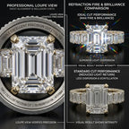 Emerald Cut Ring in 14K Gold: The Timeless Mark of Quiet Luxury--Last Day Sale-90% OFF🔥