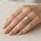 Timeless Marquise Cut Solitaire Ring | D/VVS1 Brilliant Diamond Elegance