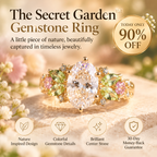 The Secret Garden™ Gemstone Ring Last Day Sale-90% OFF🔥