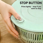 🔥50% OFF Last Day Sale  3-in-1 Salad Spinner, Large Vegetable Washer with Strainer, Slicer and 5.3QT Salad Bowl