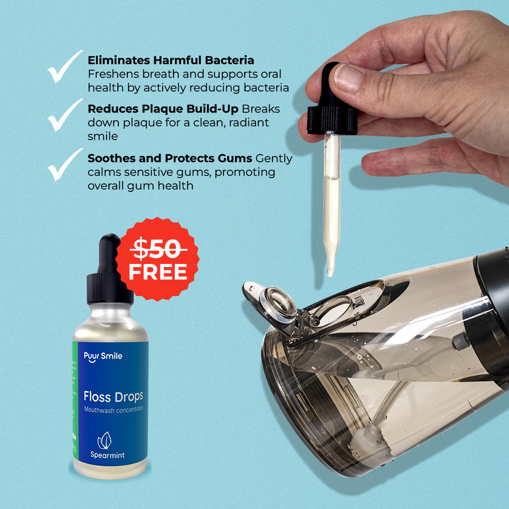 PUURSMILE WATER FLOSSER - 50% OFF MOTHER'S DAY SALE + 6 FREE GIFTS (WORTH $250)