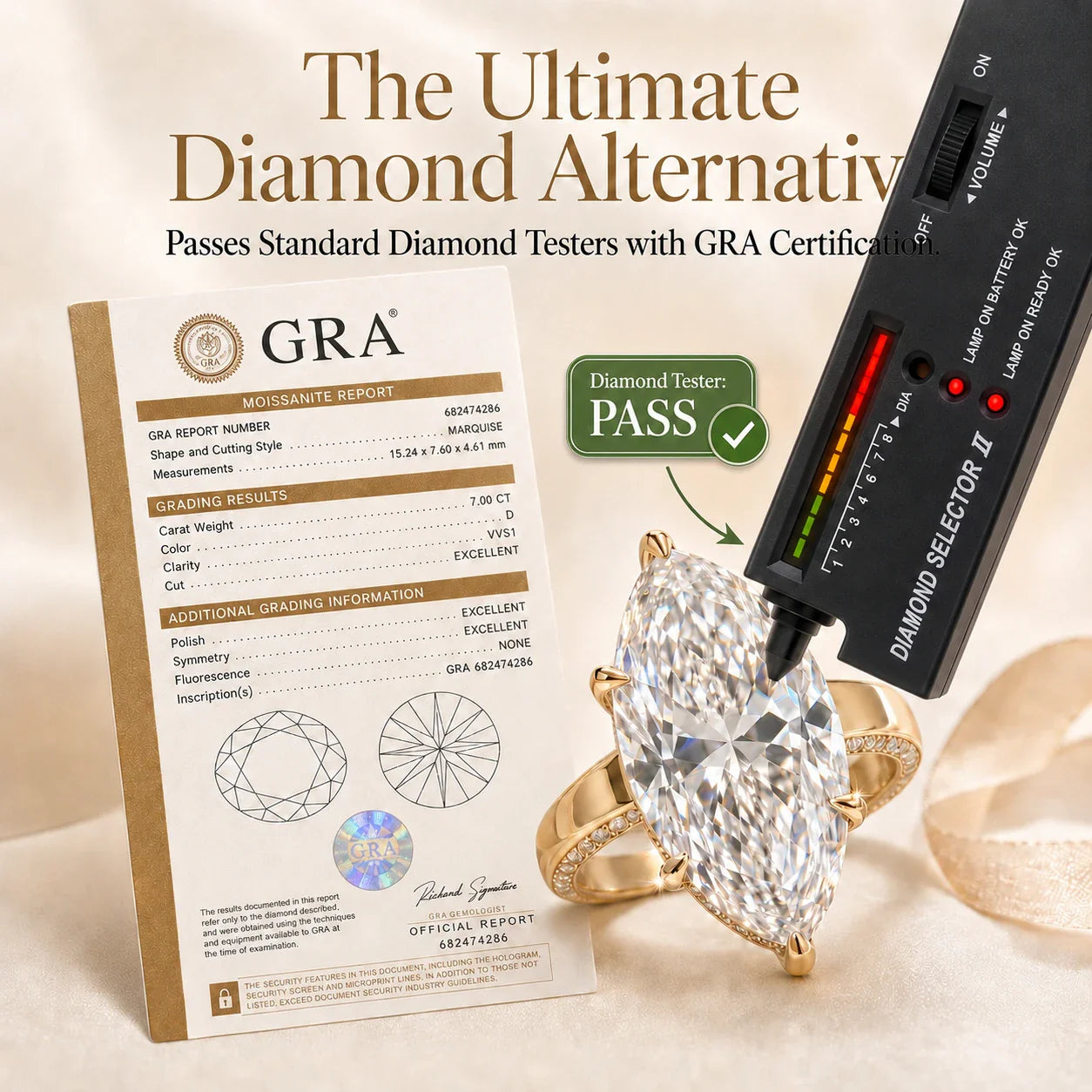 🔥90% OFF Last Day Sale | The 7.00ct Marquise Hidden Halo Masterpiece