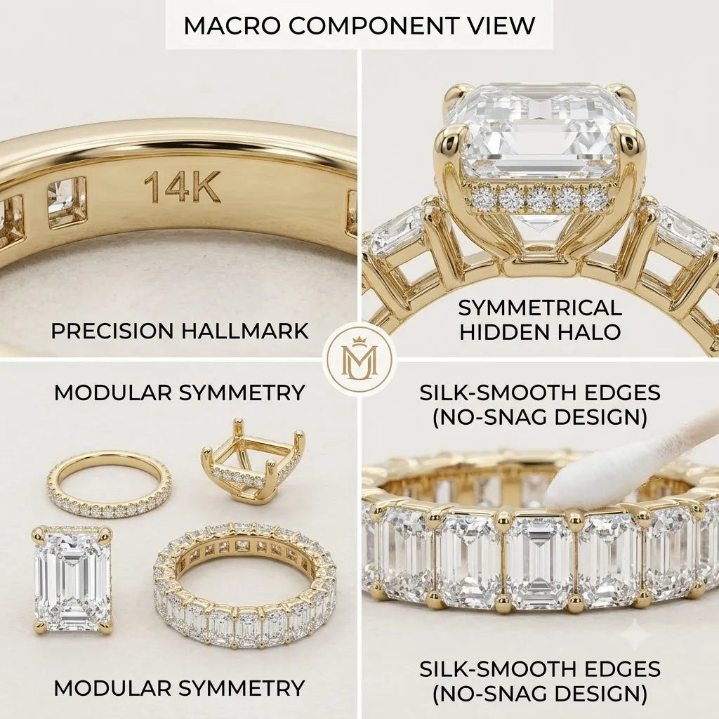 Emerald Cut Ring in 14K Gold: The Timeless Mark of Quiet Luxury--Last Day Sale-90% OFF🔥