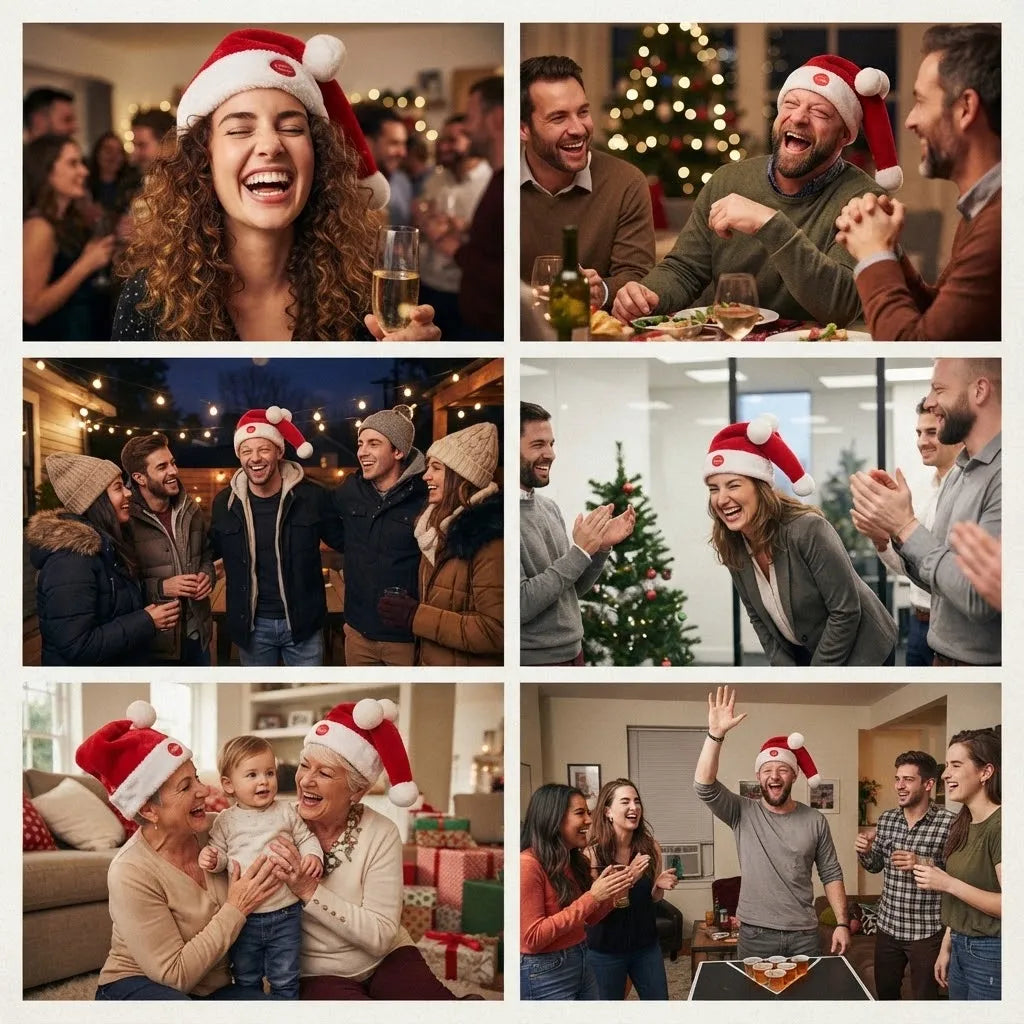 ✨Last Day 50% OFF✨ Gravity-Defying Upright Santa Hat | The Ultimate Holiday Party & Gag Hat