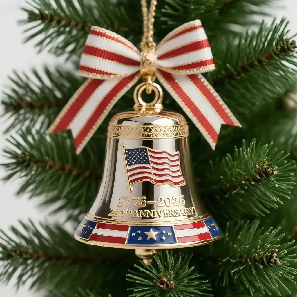 🔥Limited Edition: United States 250th Anniversary Commemorative Bell Ornament (1776-2026)