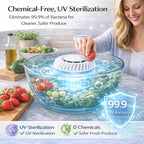🔥50% OFF Last Day Sale Fruit & Vegetable Washer – Removes Pesticides & Bacteria, No Chemicals Needed