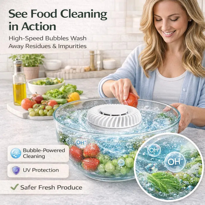 🔥50% OFF Last Day Sale Fruit & Vegetable Washer – Removes Pesticides & Bacteria, No Chemicals Needed