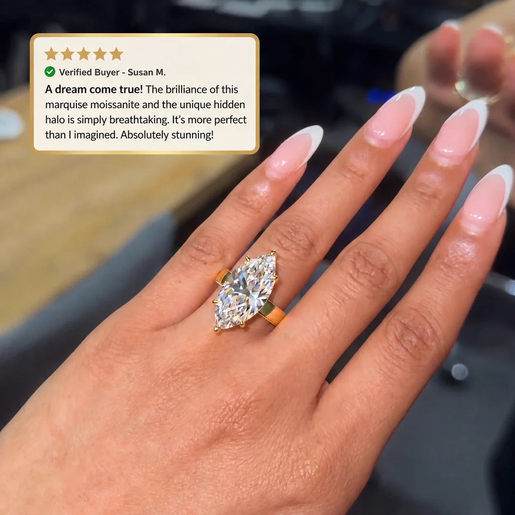 🔥90% OFF Last Day Sale | The 7.00ct Marquise Hidden Halo Masterpiece
