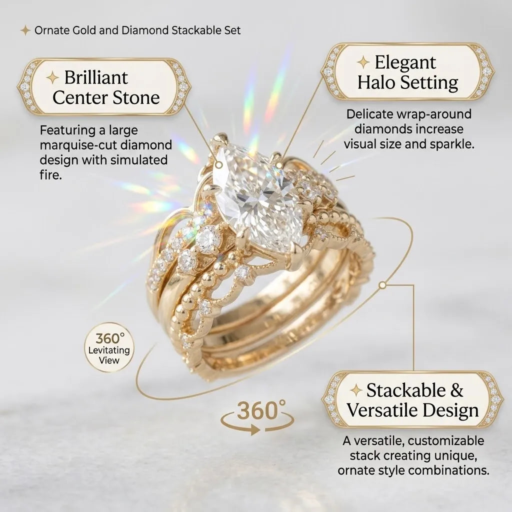 Elegant Halo Sparkle Ring — A Timeless Statement of Love & Confidence