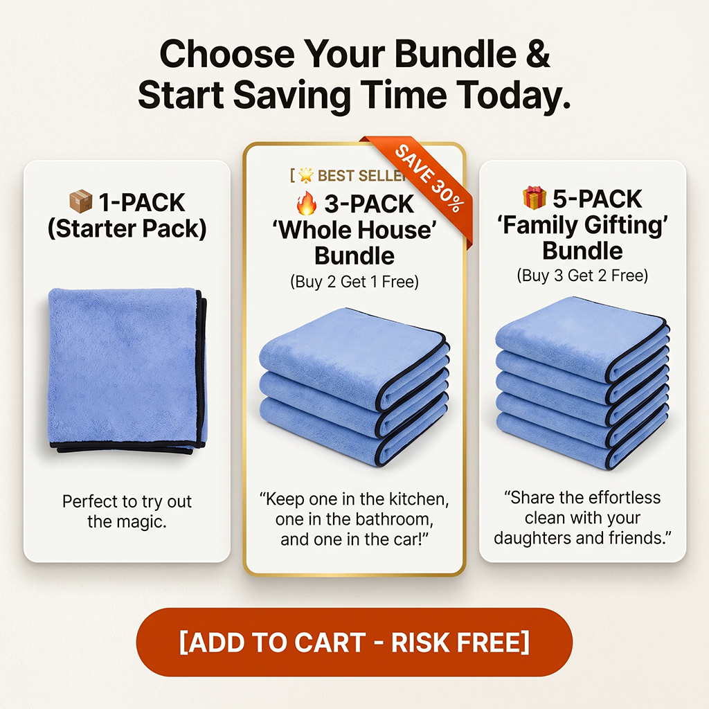 🔥50% OFF Last Day Sale The Effortless Drying Towel| Ultra-Absorbent Microfiber for Car & Home