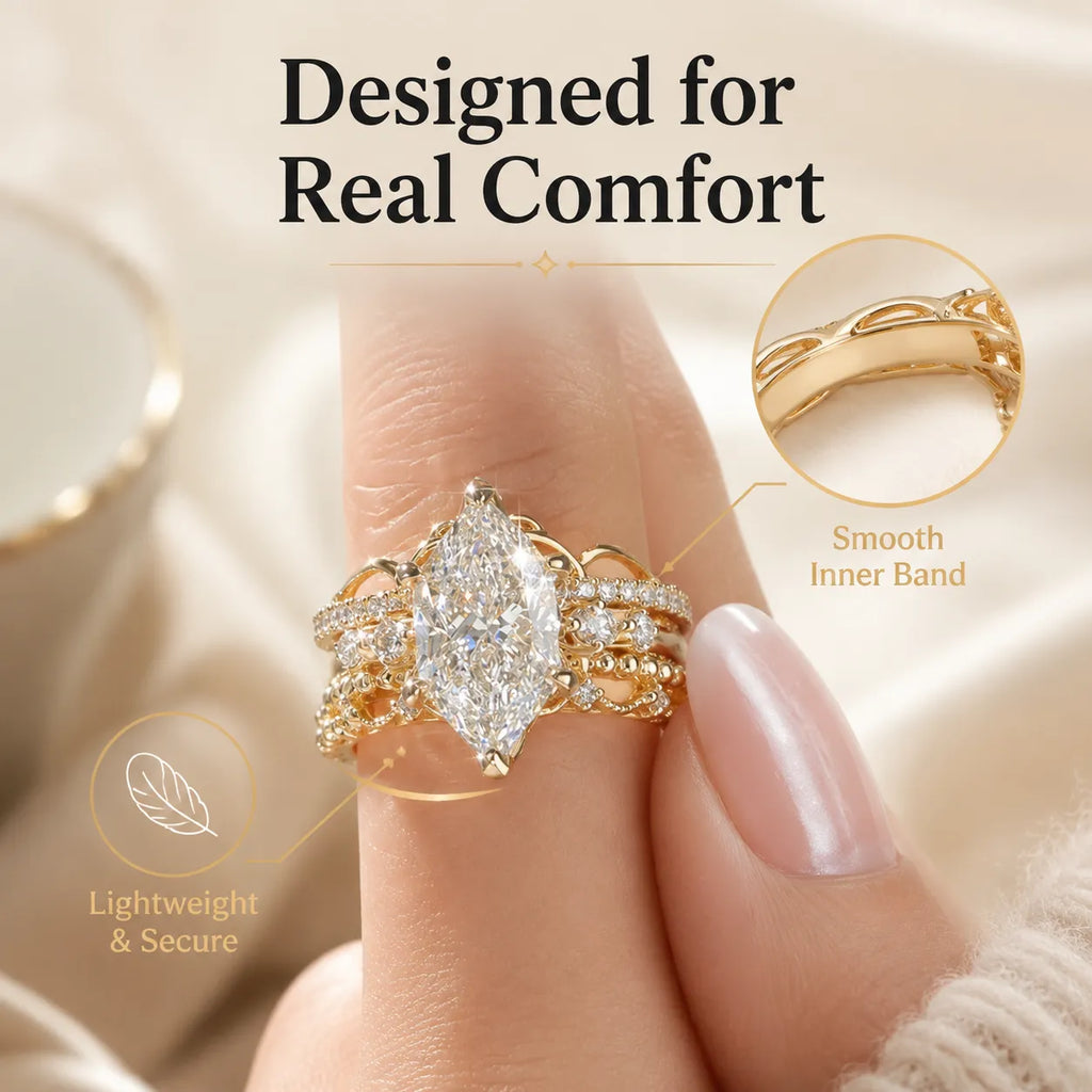 Elegant Halo Sparkle Ring — A Timeless Statement of Love & Confidence