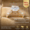 🔥90% OFF Last Day Sale 3.59ct Round Center Stone Adorned Ring – Instant On-Hand Elegance, Light-Catching Sparkle