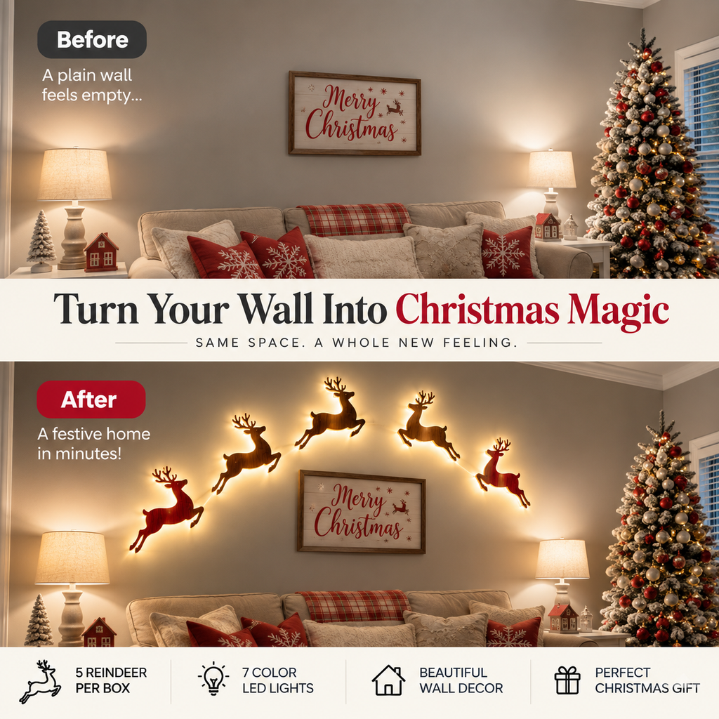 ✨Last Day 50% OFF✨ Christmas Magic Wall Decor – Create A Cozy Holiday Wonderland At Home