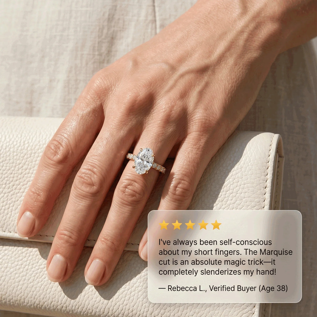 🔥90% OFF Last Day Sale |Crown Oval Diamond Ring | Everyday Luxury & 1.4ct Pavé Setting