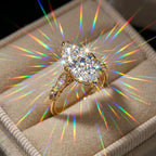 🔥90% OFF Last Day Sale |Vintage Milgrain Marquise Moissanite Ring | 2.89ct DEW Antique Heirloom | Passes Diamond Tester