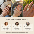 Marquise Hidden Halo Ring – Pavé Twist Band Statement Ring That Makes Your Hand Look Longer & More Elegant--Last Day Sale-90% OFF🔥