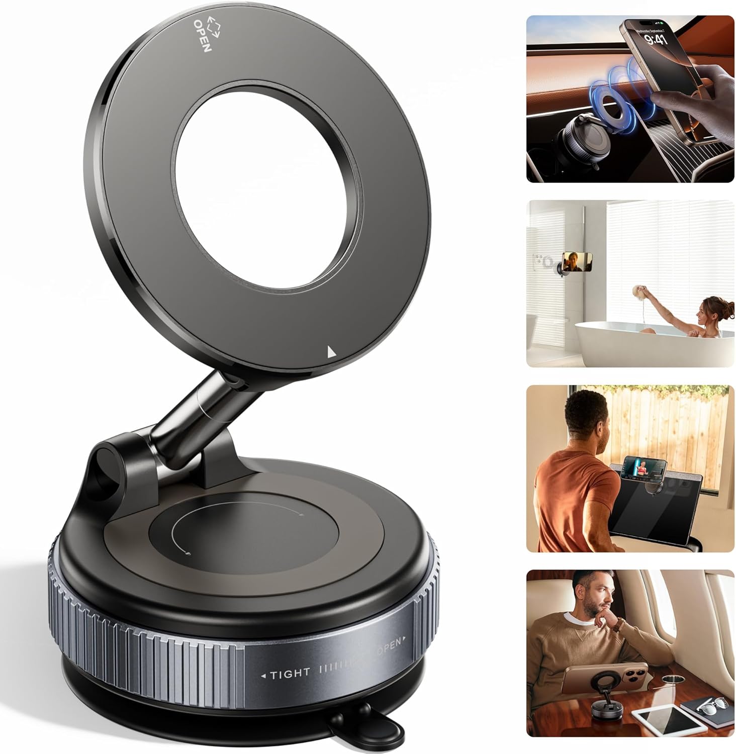 🔥50% OFF Last Day Sale 360° Magnetic Suction Phone Mount - The Ultimate Hands-Free Holder
