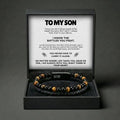 🔥50% OFF Last Day SaleEngraved Tiger Eye Son Bracelet